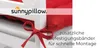 Sunnypillow 4er Set Stuhlkissen mit Bändern 45x45 cm Produktbild-Vorschau 4