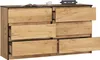 Kommode AKORD K140 Eiche Craft 138 cm 6 Schubladen B138 x Produktbild-Vorschau 2