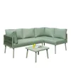 Merax Gartenlounge-Set 3-tlg. Sitzgruppe mit Tisch und Produktbild-Vorschau 20