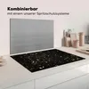 KitchenYeah© Herdabdeckplatte Goldene Flocken auf schwarzem Produktbild-Vorschau 3