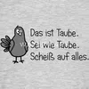 Spreadshirt Sei wie Taube Witz Männer T-Shirt, XXL, Grau Produktbild-Vorschau 2