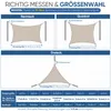 Sonnensegel Balkon 160g/m² Polyester UV Schutz Sonnenschutz Produktbild-Vorschau 11