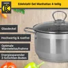 Karl Krüger SM4 Topf-Set Manhattan Edelstahl 4/7-teilig Produktbild-Vorschau 3