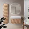 Wasbakopzetstuk 80 cm, matwit, mineraalcomposiet, Productafbeelding-voorbeeld 2