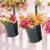 10 kusov 10 cm kovových závesných kvetináčov s odnímateľným Náhľad obrázku produktu 7