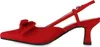VAN HILL Damen Slingpumps Pumps Stiletto Schleifen Spitz Produktbild-Vorschau 2
