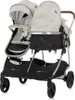 A twin stroller is shown against a white background. Produktbild-Vorschau