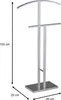 Herrendiener SCOTT aus verchromten Metall, eleganter Produktbild-Vorschau 3