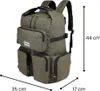 Dvoukomorový školní batoh Premium Army Green Urban 35x44x17 Náhled obrázku produktu 3