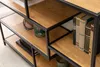 Industrial Bücherregal SLIM LINE 114cm Wildeiche schwarz Produktbild-Vorschau 5