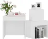 Set di 3 tavoli, materiale in legno bianco Anteprima dell’immagine prodotto 4