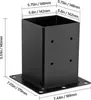 VEVOR 101,6x101,6mm Pfostenbasis 10 Stück, Innengröße 91x91 Produktbild-Vorschau 7