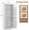 A diagram showing the dimensions of a white cabinet, along with images of two shipping boxes. Náhled obrázku produktu