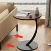 Beistelltische, mobiler Kaffeetisch, Beistelltisch, C-Form, Produktbild-Vorschau 4