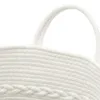 vidaXL Cestino portaoggetti marrone e bianco Ø43x38 cm Anteprima dell’immagine prodotto 6