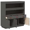 vidaXL Highboard Grau 100x40x108,5 cm Massivholz Kiefer -  Produktbild-Vorschau 8