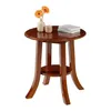Tavolino da fumo a due piani in legno massello, piccolo Anteprima dell’immagine prodotto 8