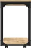 vidaXL Odkládací stolek s kolečky Sonoma 50x35x55,5 cm Náhled obrázku produktu 6