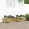 vidaXL Bac à plantes 2 pcs. Bois de pin imprégné Voir les images du produit 2