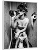 Wallario Wandbild Kloparty - Sexy Frau auf Toilette mit Produktbild-Vorschau 2