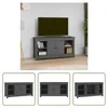 The Living Store TV-Schrank Grau 103x36,5x52 cm Massivholz Produktbild-Vorschau 8