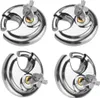 4er Set Rundschloss 70mm | Sicherheitsschloss mit 2x Produktbild-Vorschau 1