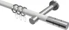 Interdeco Gardinenstange / Vorhangstange Weiß / Chrom, Typ Produktbild-Vorschau 1