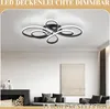 ZMH LED Stropní Lampa Černá Stropní Lampa 80CM Stmívatelná Náhled obrázku produktu 14