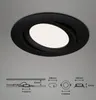 LED Einbauleuchten 3er Set 7 W matt-schwarz Kunststoff Ø Produktbild-Vorschau 8