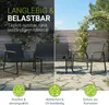 Juskys Gartenmöbelset Genua 4-tlg., Metall & Textil, mit Produktbild-Vorschau 3