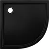 Mexen Flow+ Duschwanne Halbrund 90 x 90 cm, Schwarz Matt - Produktbild-Vorschau 5