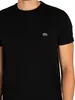 Lacoste T-Shirt aus Pimabaumwolle mit Logo, Schwarz XL Produktbild-Vorschau 4