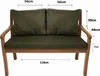 Coussins pour banc de jardin Vert, Assise 110x60x7 + Voir les images du produit 3