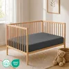Buymax Baby Spannbettlaken 60x120 cm Anthrazitgrau, Jersey Produktbild-Vorschau 2