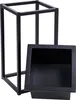 Kwietnik Concove Loft 40 Cm Czarny na taras do domu ogrodu Podgląd zdjęcia produktu 7
