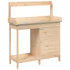 vidaXL Pflanztisch mit Schrank 110,5x45x124,5 cm Massivholz Produktbild-Vorschau 1