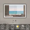LED Spiegel Schwarzer Rahmen Badspiegel mit 120X70cm Produktbild-Vorschau 1