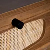 sweeek - Schreibtisch Holzdekor und Rohrgeflecht - Natur Produktbild-Vorschau 6