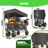 KESSER® Bollerwagen faltbar GT9000 Handwagen mit Dach | Produktbild-Vorschau 4