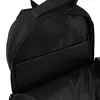 Close-up view of the inside of a black backpack. Produktbild-Vorschau