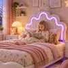 INONEFT Enkele bed, 140x190 cm, LED kinderbed, Productafbeelding-voorbeeld 2
