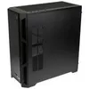 A black computer tower case is shown from a diagonal angle against a white background. Podgląd zdjęcia produktu
