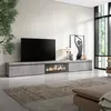 TV-Schrank, Lowboard, 368x35x45cm, Elektrokamin XXL, Produktbild-Vorschau 2