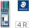 STAEDTLER Lumocolor Permanent Marker 318F 4er Etui Produktbild-Vorschau 31