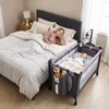 COSTWAY 3-in-1 bijzetter, reisbed voor baby's, reisbed met Productafbeelding-voorbeeld 2