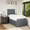 Boxspringbett mit Matratze Dunkelgrau 100x200 cm Samt Produktbild-Vorschau 3