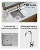VBChome Lavello in acciaio inox con rubinetto 60 x 48 cm Anteprima dell’immagine prodotto 5