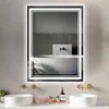 Badspiegel-mit-Beleuchtung 80x60cm - Badezimmerspiegel LED Produktbild-Vorschau 1
