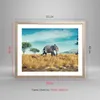 Gerahmtes Poster - Rahmen in heller Eiche - Surreal Elefant Produktbild-Vorschau 5