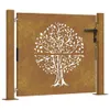 The Living Store Gartentor 105x80 cm Cortenstahl Produktbild-Vorschau 3